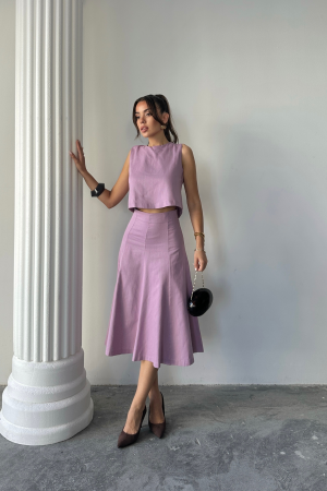 Purple Elegant Casual Formal Set - Brand: Ello - Women's Clothing Wholesale - Globality Store