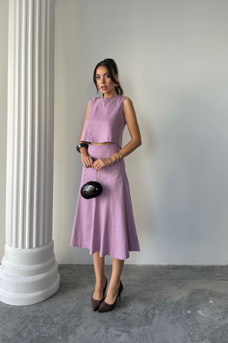 Purple Elegant Casual Formal Set
