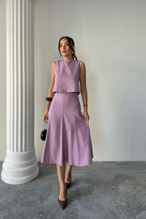 Purple Elegant Casual Formal Set - Brand: Ello - Women's Clothing Wholesale - Globality Store