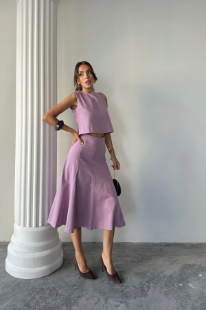 Purple Elegant Casual Formal Set - Brand: Ello - Women's Clothing Wholesale - Globality Store
