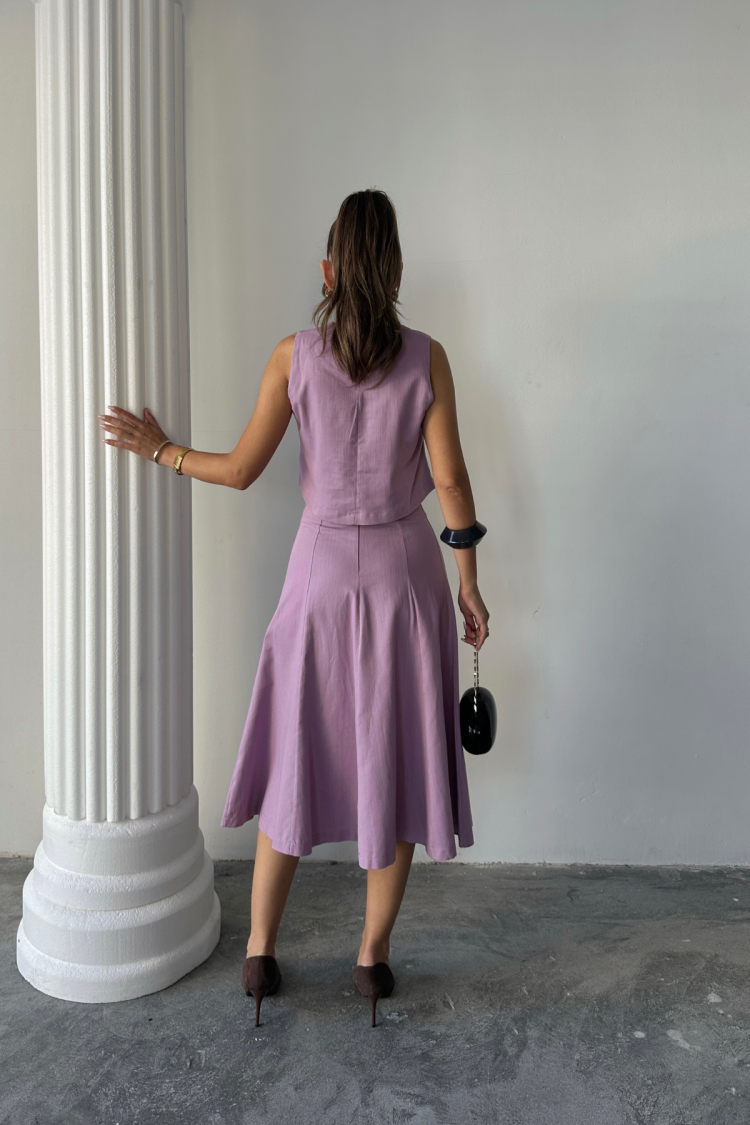 Purple Elegant Casual Formal Set