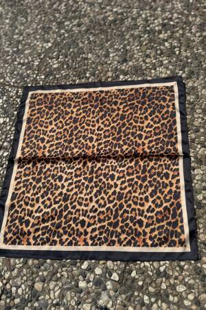 Brown Leopard Print Shawl - Brand: Axesoire - Women's Clothing Wholesale - Globality Store