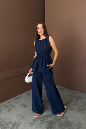 Set - Elegant Sleeveless Palazzo - Brand: Ello - Women's Clothing Wholesale - Globality Store