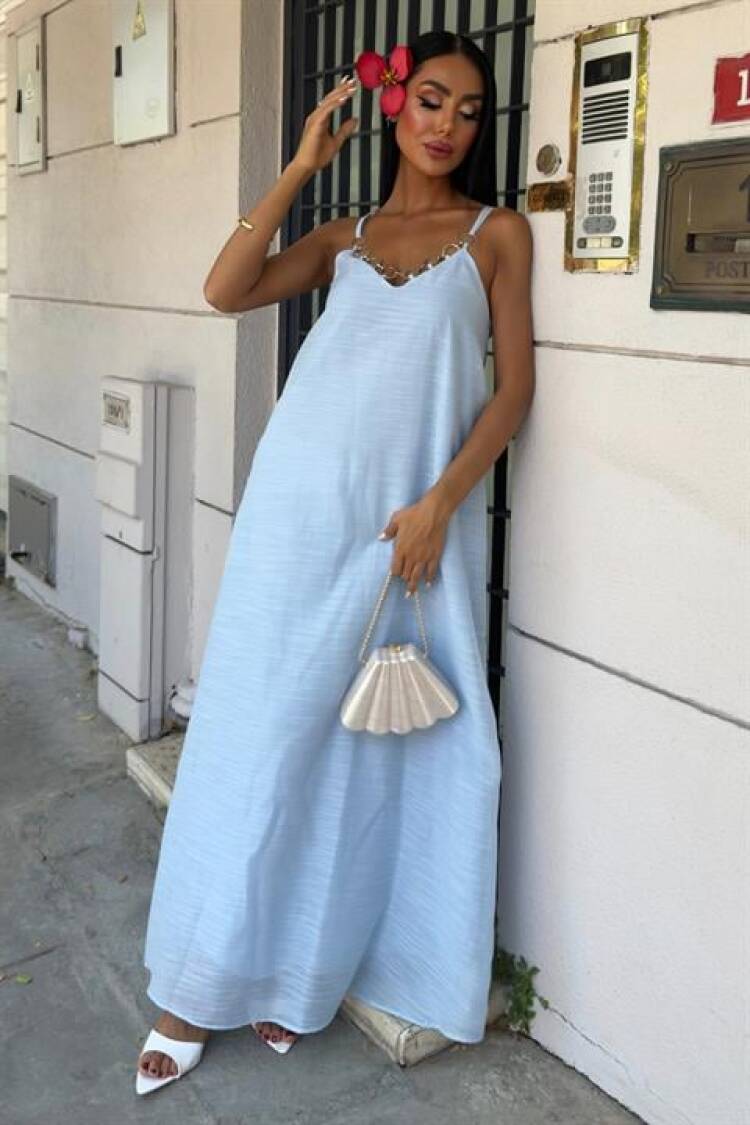 Elegant Slip Dress With Cap Sleeves