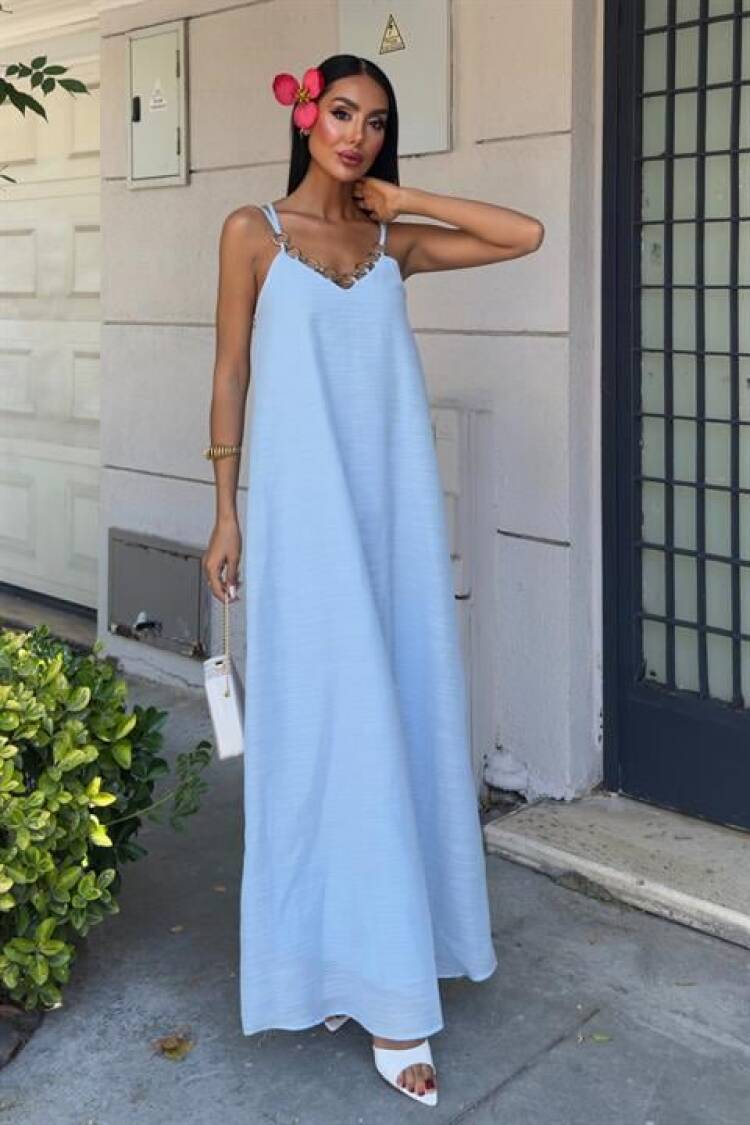 Elegant Slip Dress With Cap Sleeves