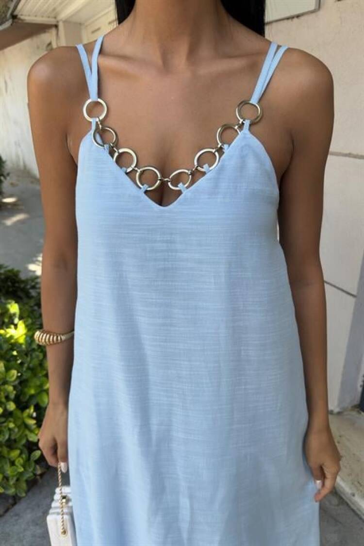 Elegant Slip Dress With Cap Sleeves