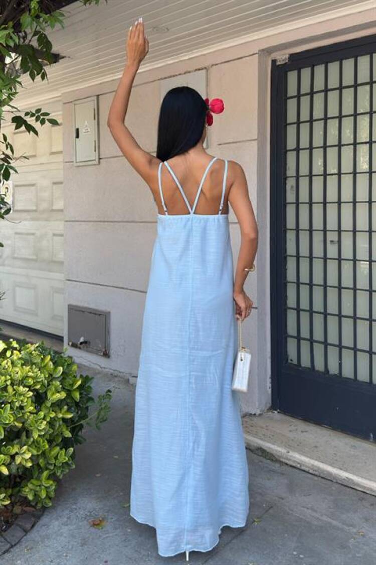 Elegant Slip Dress With Cap Sleeves