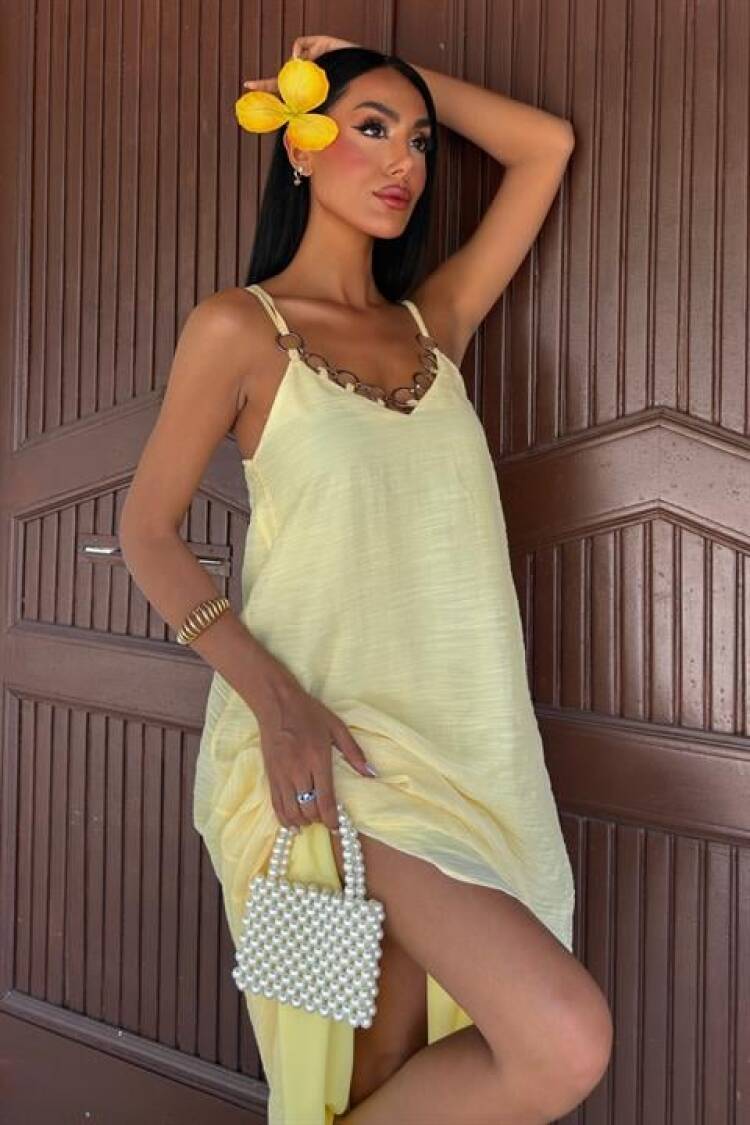 Slip Dress With Cap Sleeves