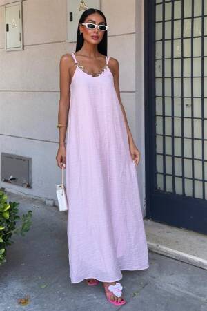 Sleeveless V-Neck Floor Length Slip Dress - Brand: Sobe Istanbul - Women's Clothing Wholesale - Globality Store