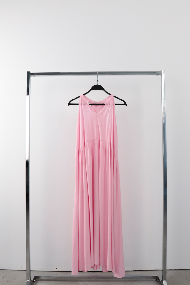 Maxi A-Line Sleeveless V-Neck Dress - Brand: Cream Rouge - Women's Clothing Wholesale - Globality Store