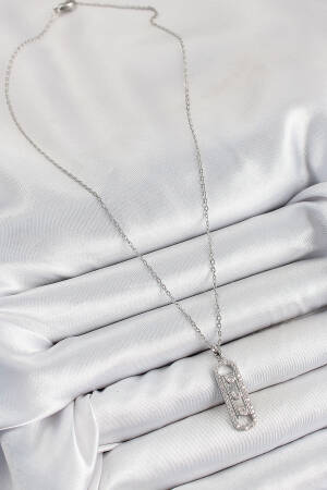 316l Steel Zircon Stone Messika Model Silver Color Women Necklace - Brand: Ebijuteri - Women's Clothing Wholesale - Globality Store