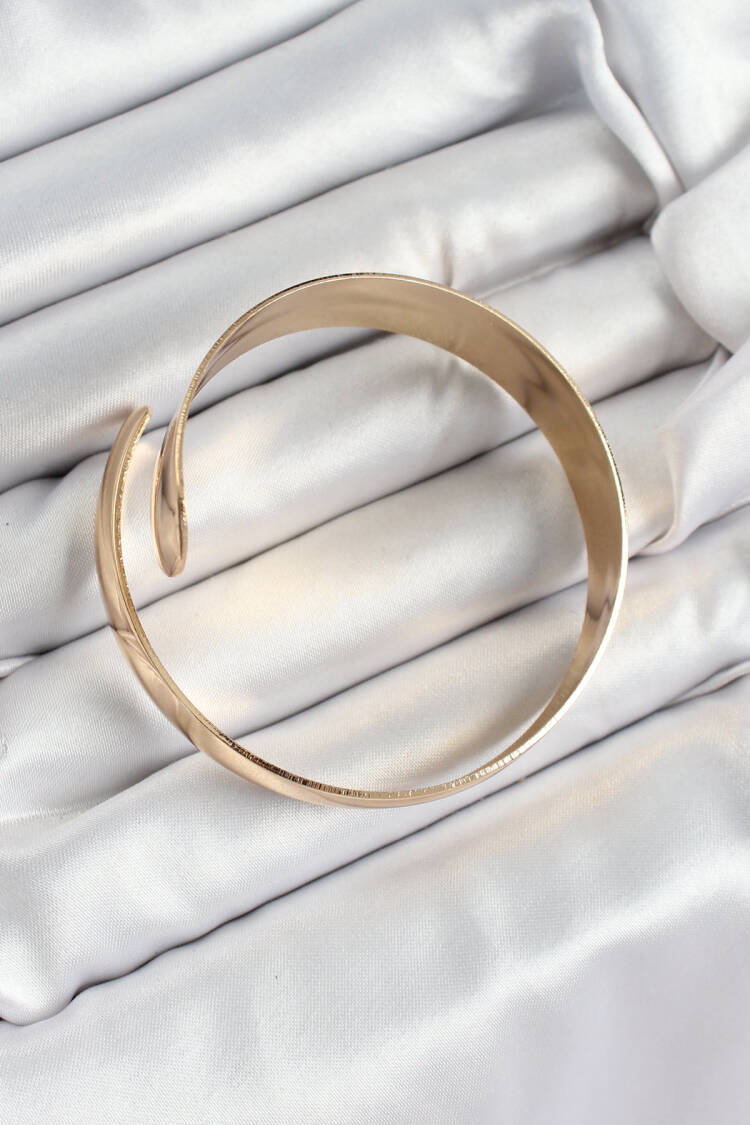 Brass Cuff Pattern Gold Color Women's Waist Bracelet