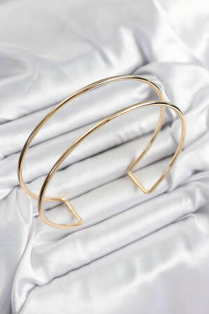 Brass Double Look Pattern Gold Color Women's Waist Bracelet - Brand: Ebijuteri - Women's Clothing Wholesale - Globality Store