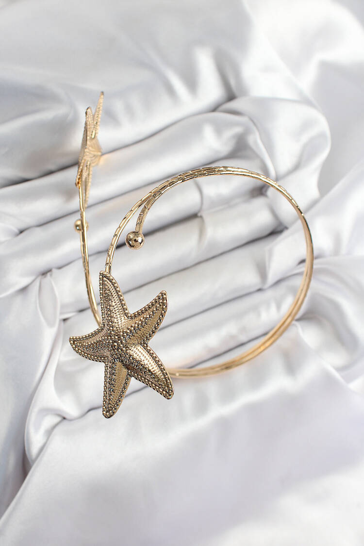 Brass Starfish Model Gold Color Women's Waist Bracelet