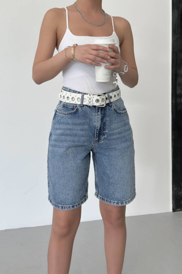 High Waist Bermuda Shorts - Brand: XLove - Women's Clothing Wholesale - Globality Store