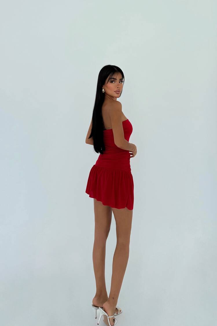 Sexy Glam Strapless Mini Bandeau Dress
