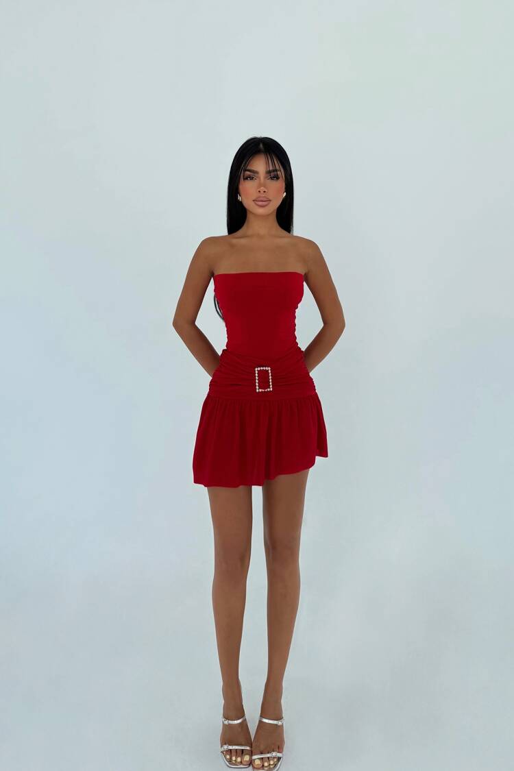 Sexy Glam Strapless Mini Bandeau Dress