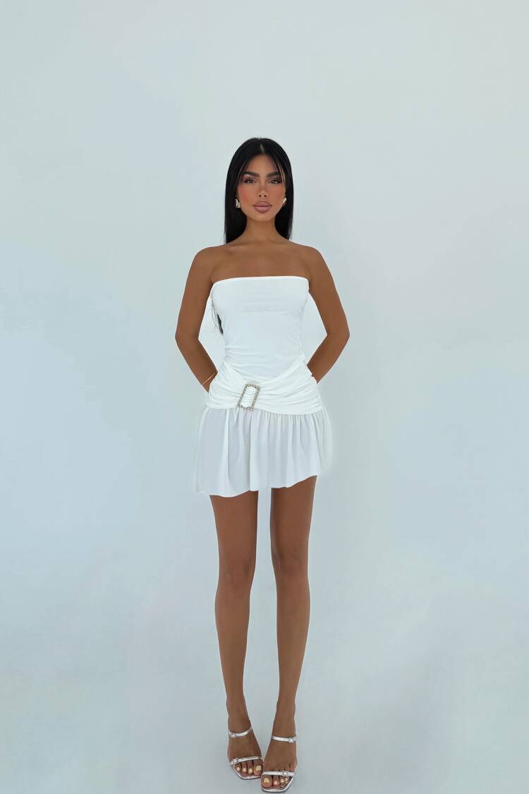 Strapless Mini Slip Dress