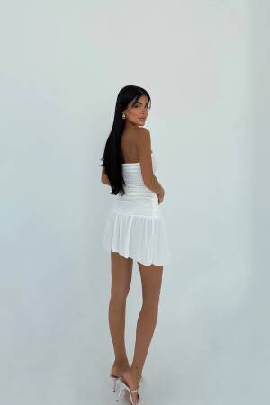 Strapless Mini Slip Dress