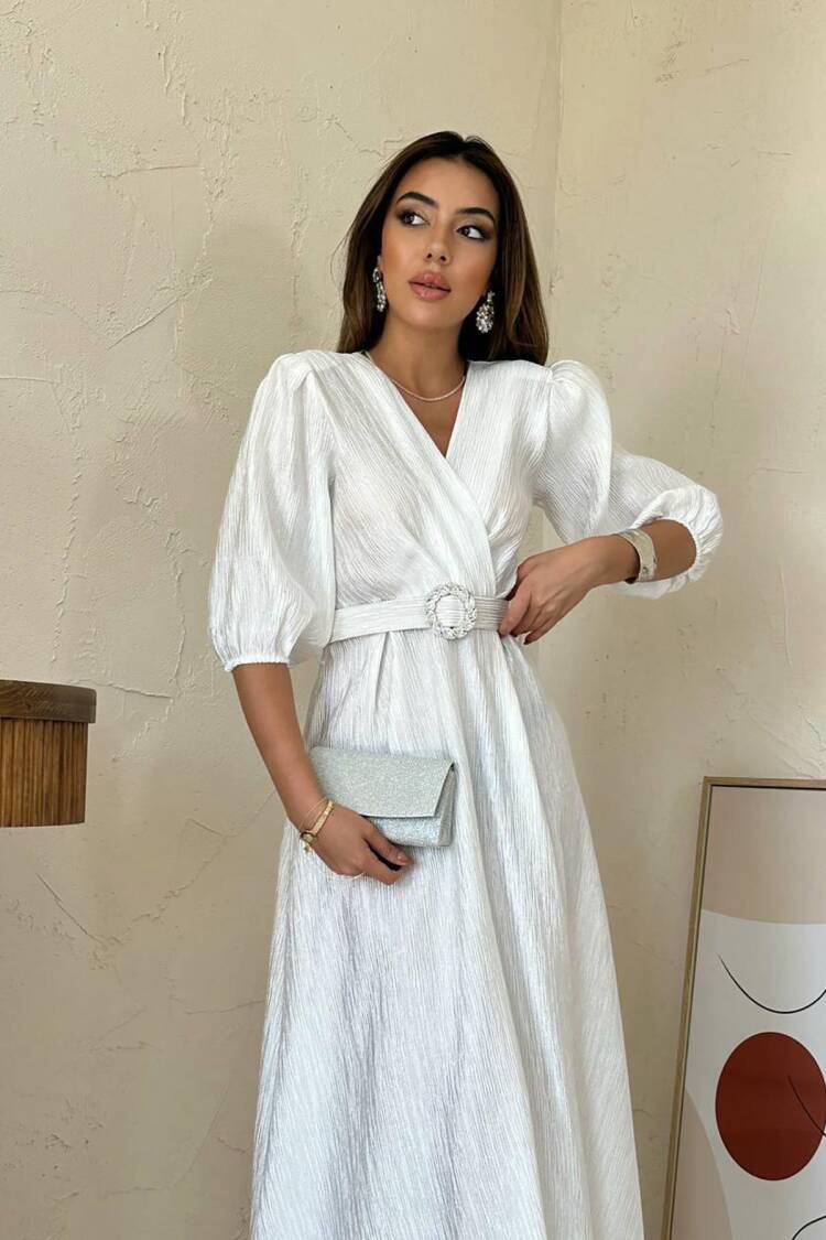 Elegant Formal Vintage Wrap Dress