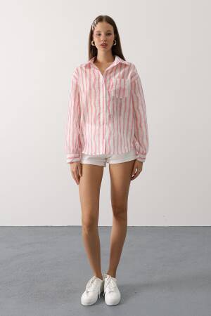 Striped Casual Buttoned Long Sleeve Shirt