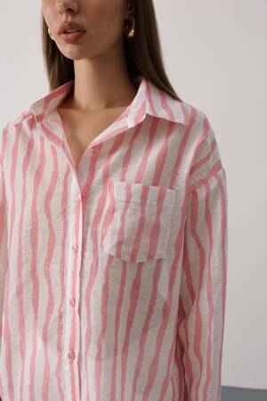 Striped Casual Buttoned Long Sleeve Shirt