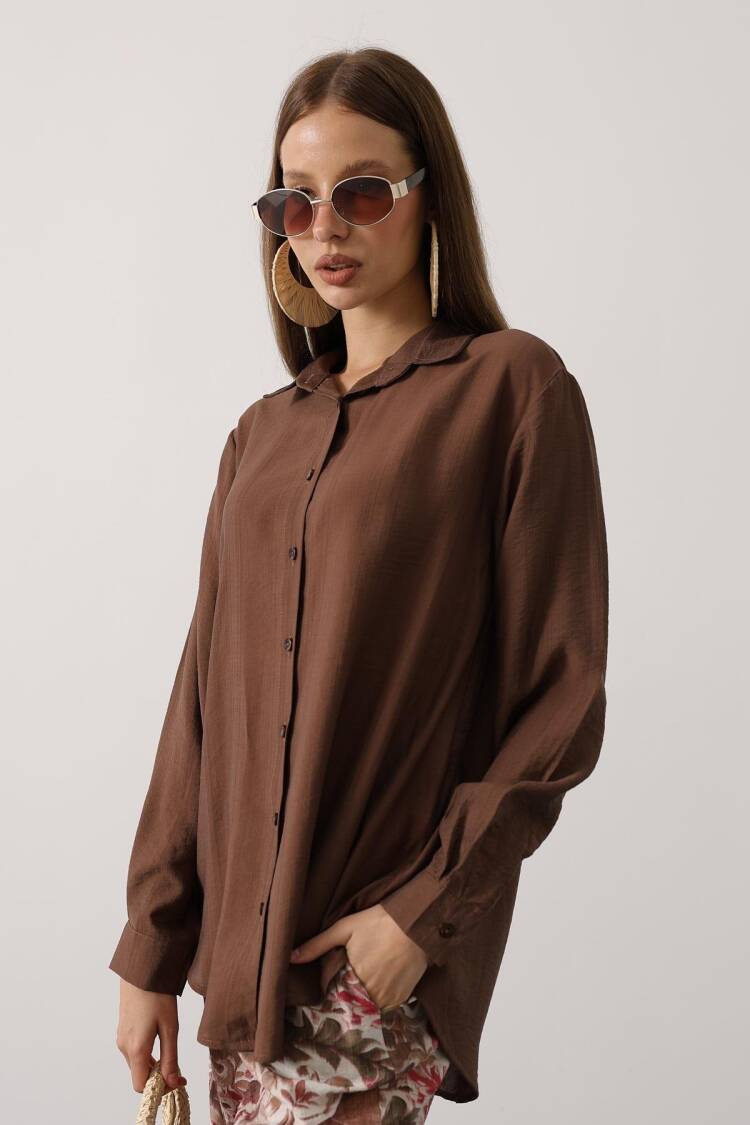 Brown Boho Casual Elegant Set