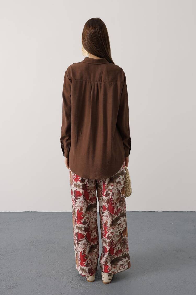 Brown Boho Casual Elegant Set