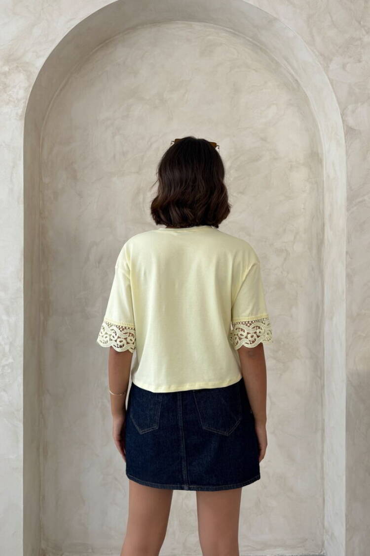 Beige Casual Elegant Tshirt Half Sleeve Regular Fit