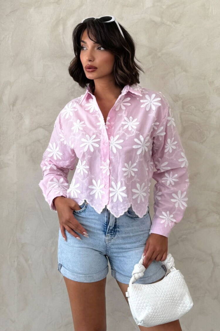 Casual Floral Buttoned Shirt