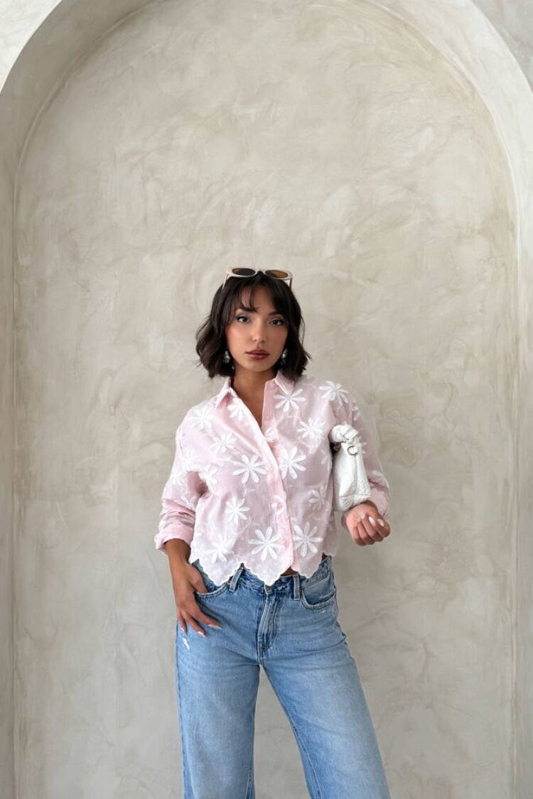 Casual Floral Buttoned Shirt