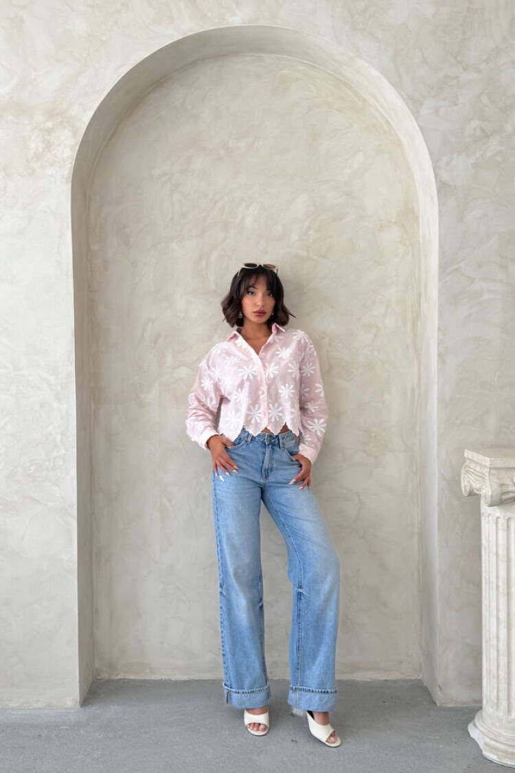 Casual Floral Buttoned Shirt