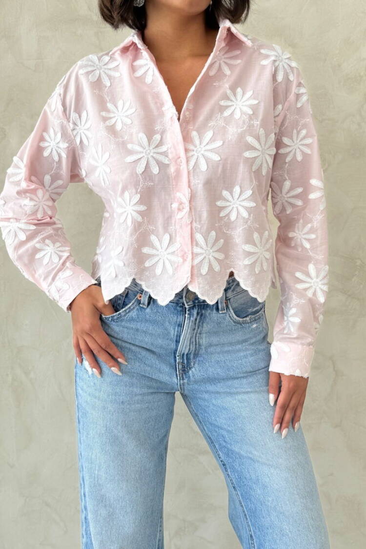 Casual Floral Buttoned Shirt