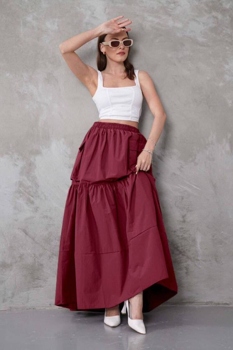 Boho Layered Maxi Skirt