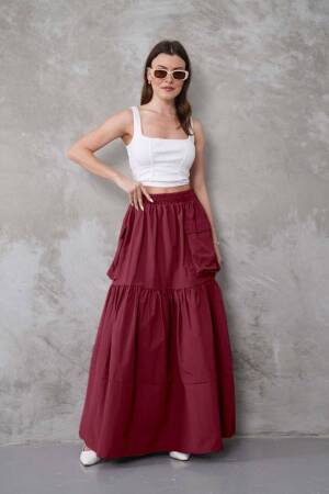 Boho Layered Maxi Skirt