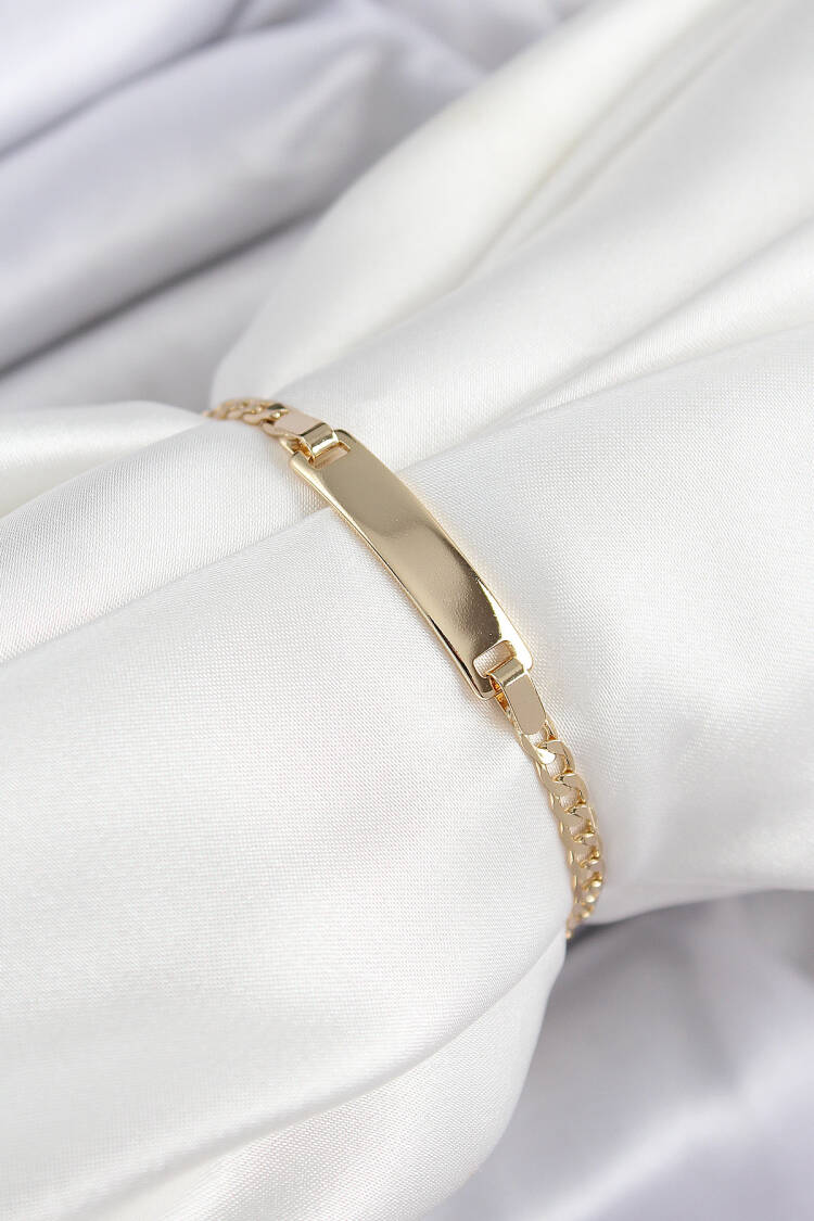 Brass Rectangle Pattern Gold Color Xuping Baby Badge - Brand: Ebijuteri - Women & Kids, Baby Clothes Wholesale - Globality Store