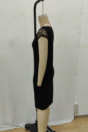 Black Elegant Sheath Dress With Square Neck - Brand: Janes - Women & Kids, Baby Clothes Wholesale - Globality Store