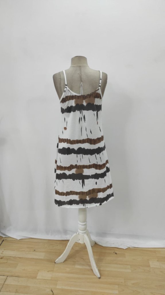 White Casual Boho Sexy Slip Dress