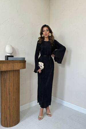 Striped Modest Elegant Formal Sheath Dress