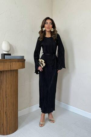 Striped Modest Elegant Formal Sheath Dress