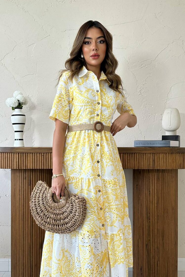 Casual Elegant Midi Shirt Dress