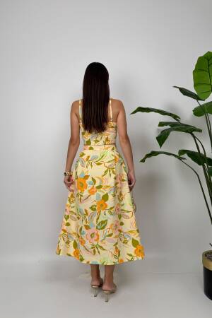Floral Sleeveless Midi Tank Dress
