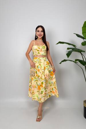 Floral Sleeveless Midi Tank Dress