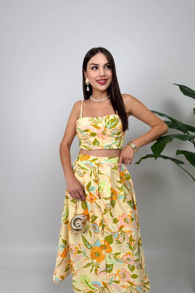 Floral Sleeveless Midi Tank Dress