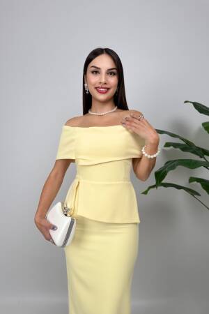 ElegantSheath Dress With Off Shoulder Neck