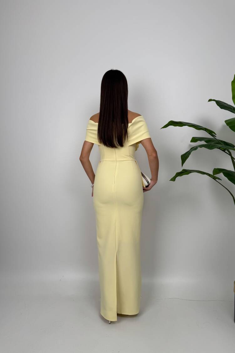 ElegantSheath Dress With Off Shoulder Neck