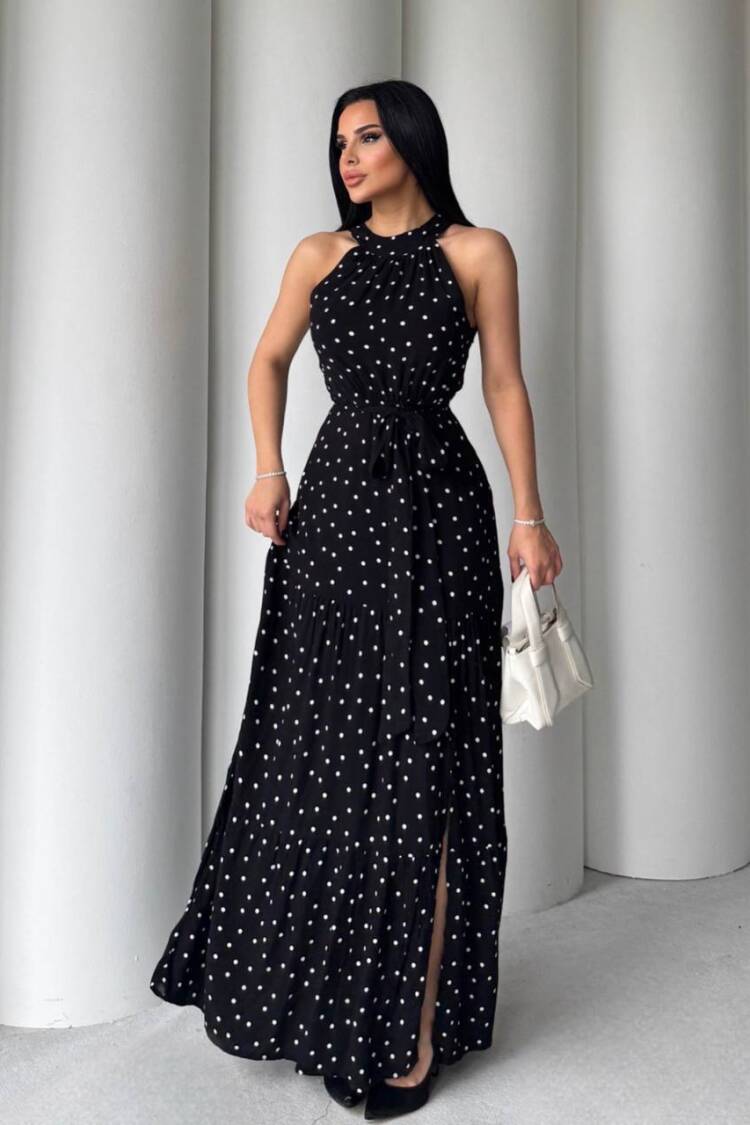 Black Sexy Elegant Fit And Flare Dress
