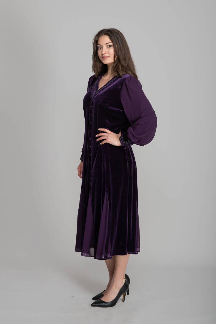 Elegant Modest A-Line Dress