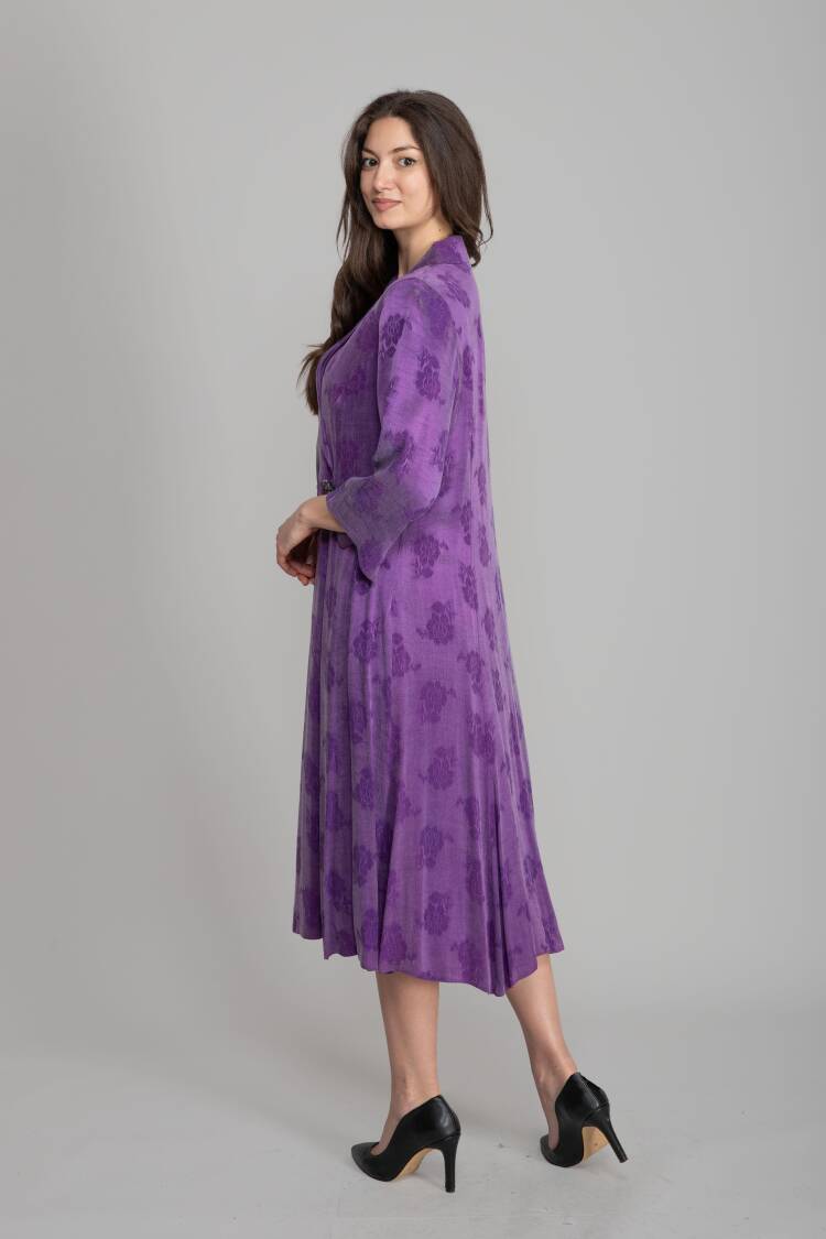 Elegant Formal Vintage Floral Dress