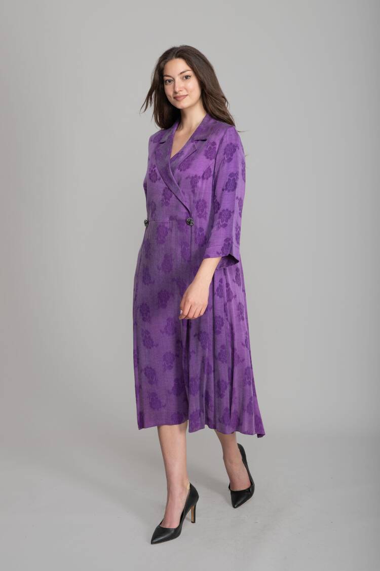 Elegant Formal Vintage Floral Dress